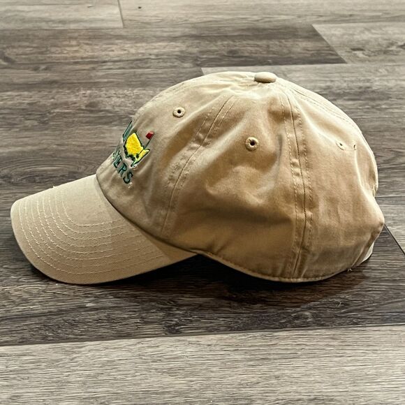 Vintage 2010 Masters Tan Khaki Hat Cap Quality Embroidered Phil Mickelson Winner - Picture 5 of 7